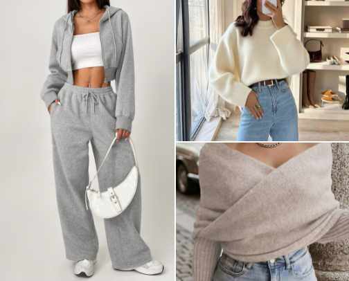 Cozy winter outfit ideas that feel like a warm hug. cover photo collage