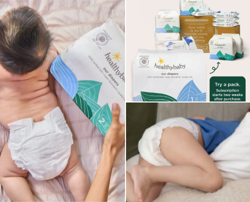 HealthyBaby | Non-Toxic Baby Diapers, Wipes & Essentials cover photo collage