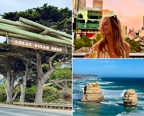 melbourne: laneways, street art & ocean road down under cover photo collage