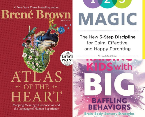 Book recs (from a therapist) cover photo collage