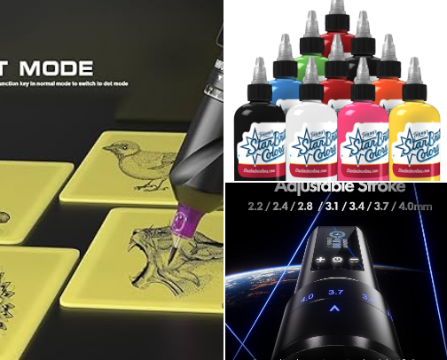 Affordable Amateur Tattooing Essentials for Beginners on a Budget! cover photo collage