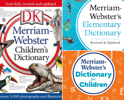 Read Now - Merriam-Webster Children's Dictionary, New Edition: Features 3,000 Photographs and Illustrations learning companions cover photo collage