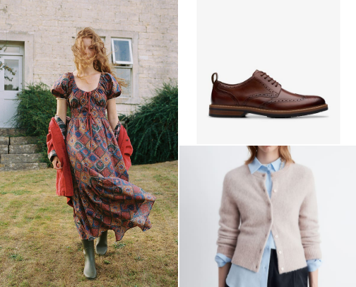 dark academia meets cottage core: a fall fashion love story 📚🕯️ cover photo collage