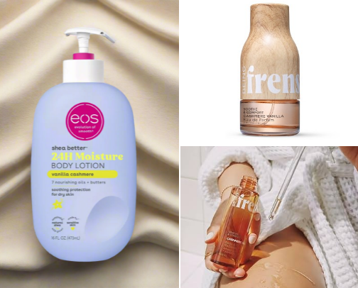 Body care products- Vanilla edition 🍦🧁 cover photo collage