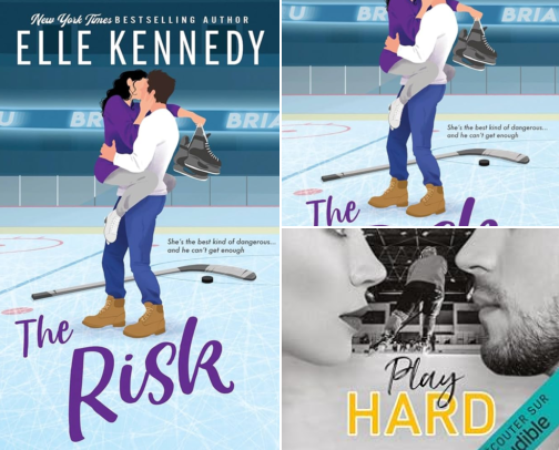Read Free - The Risk (Briar U Book 2) and Related College Hockey Romances cover photo collage