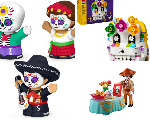 Día de Muertos Toys cover photo collage