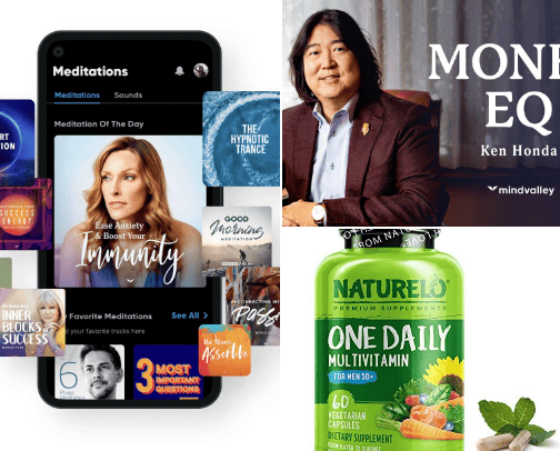 Wellness & Self Improvement cover photo collage