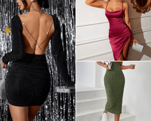 Shein dresses👗 cover photo collage