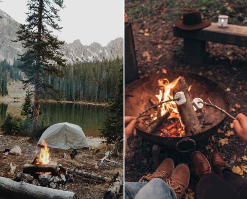 Let’s Go Outside ⛺️🌲 cover photo collage