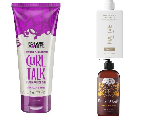 Curly hair routine cover photo collage