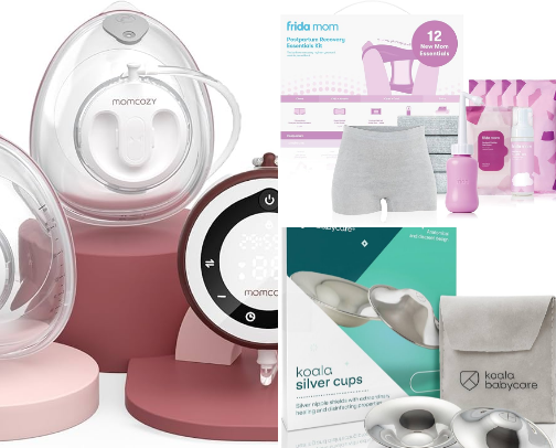 First Time Mom PostPartum Supply List cover photo collage