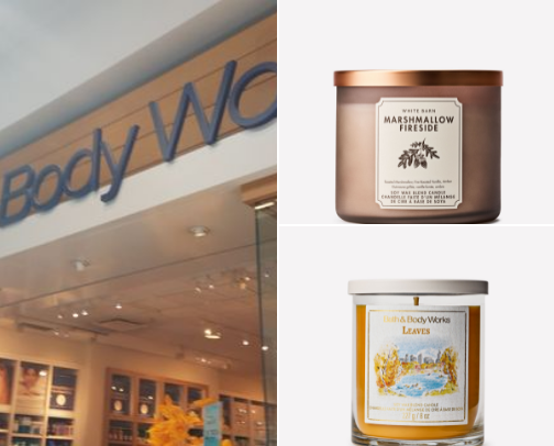 Bath and Body Works cover photo collage