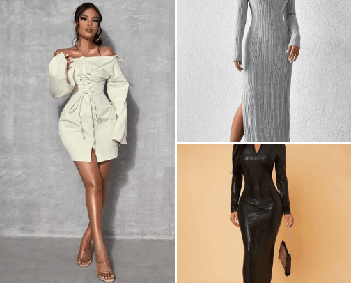Affordable dresses cover photo collage