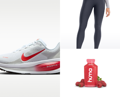 a runners go to/essentials cover photo collage