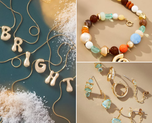 women's jewelry and accessories cover photo collage