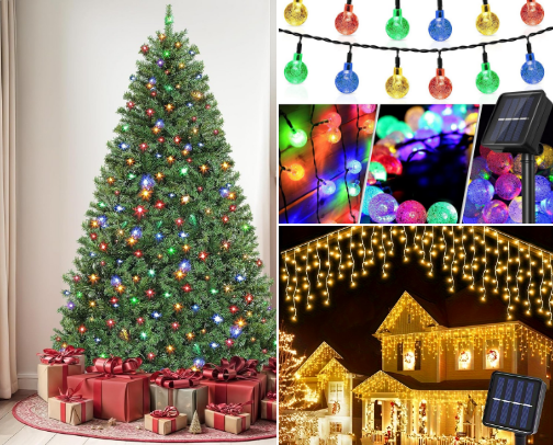 Twinkle all the way Christmas decoration. cover photo collage