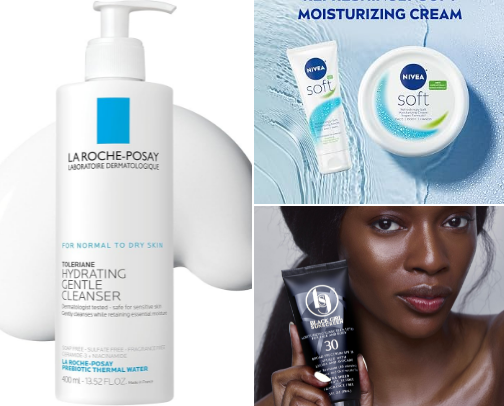 Dry Skin Savior  - Skincare Routine cover photo collage