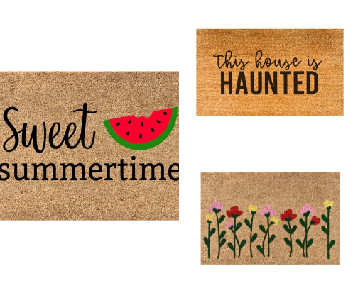 Leave it at the Door: Favorite Doormats cover photo collage