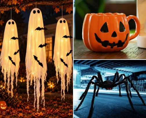 Happy Halloween: Spooky-Chic Decor for Home & Porch cover photo collage