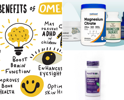 Health Care Vitamins for Daily Wellness cover photo collage