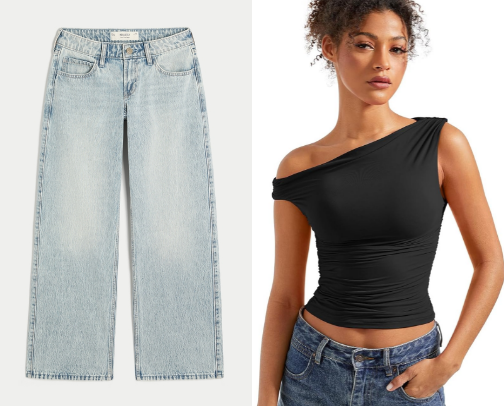The Staple Outfit: Jeans and a Black Top cover photo collage