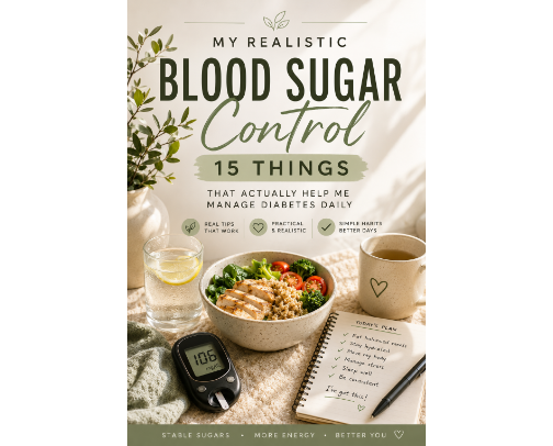 15 Things That  Actually  Help  Me Control My Blood Sugar (No BS) cover photo collage