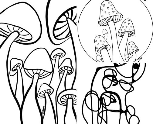 Fave coloring pages cover photo collage