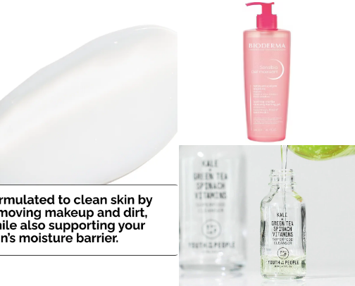 Skin care for acne prone skin🧴 cover photo collage