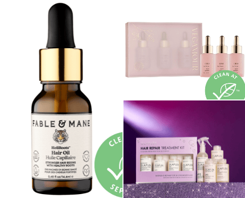 Hair product cover photo collage