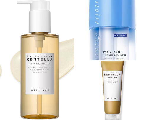My current skincare, acne prone skin safe😍 cover photo collage