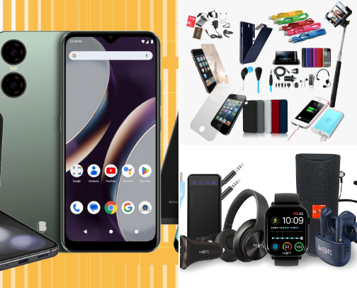 Mobile accessories cover photo collage