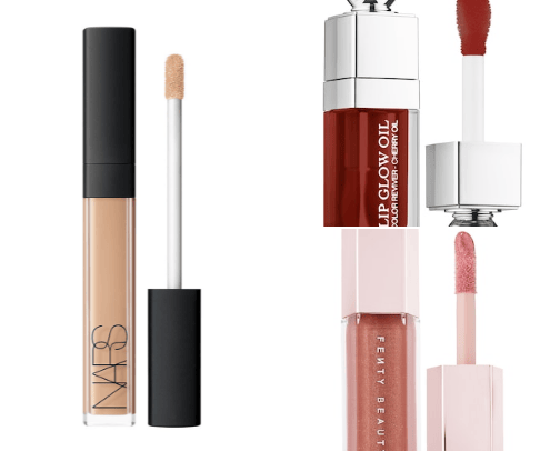 My fav skincare and makeup products cover photo collage