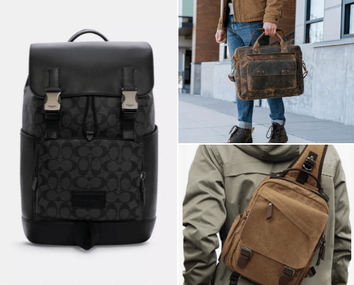 Trendy Backpacks & Bags for Male Teachers and Business Professionals cover photo collage