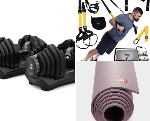 HOME WORKOUT & RECOVERY cover photo collage