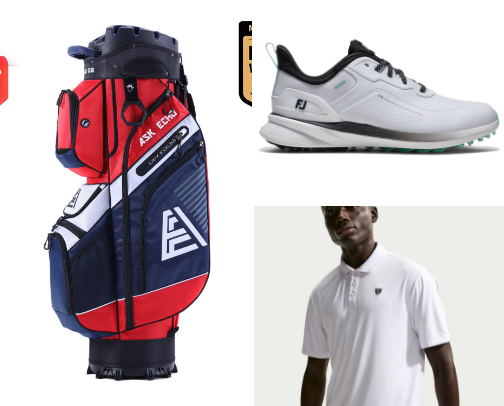 Golf Gear cover photo collage