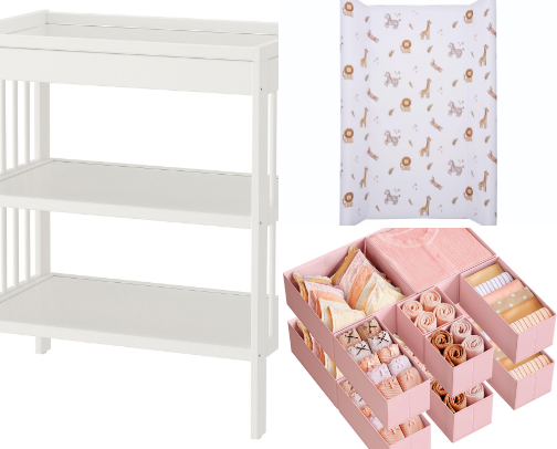My changing table must haves cover photo collage