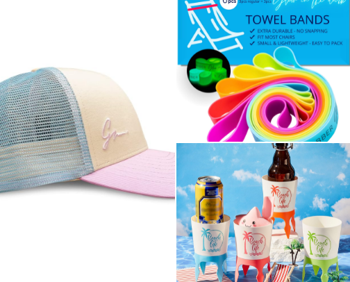 beach necessities cover photo collage