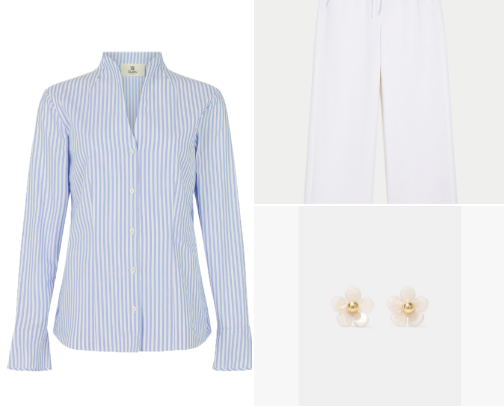 Coastal inspired outfit 🐚 cover photo collage