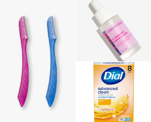 Face products for textured, dry, sensitive skin cover photo collage