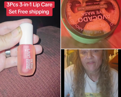 Lip gloss and avocado eye mask and dr melaxin and more free shipping cover photo collage