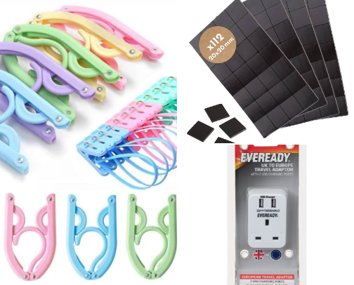 Travel essentials for a cruise ship holiday/job cover photo collage