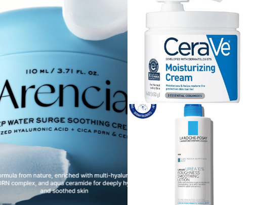 Beauty products for dry and sensitive skin 🍃 cover photo collage
