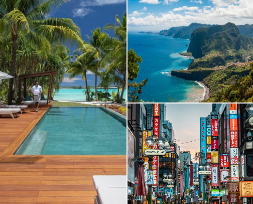 travel🏝️✈️ cover photo collage
