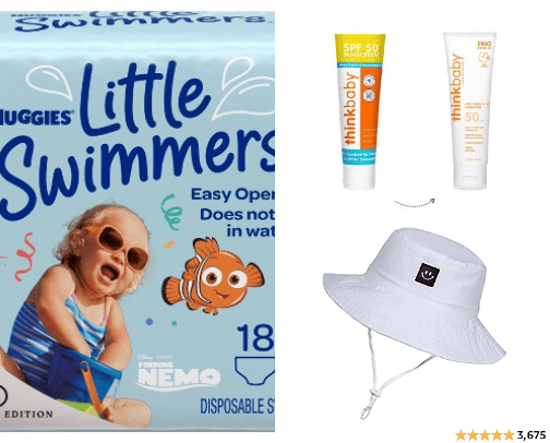 Baby Swim Must Haves cover photo collage