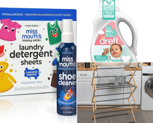 toddler/baby laundry essentials cover photo collage