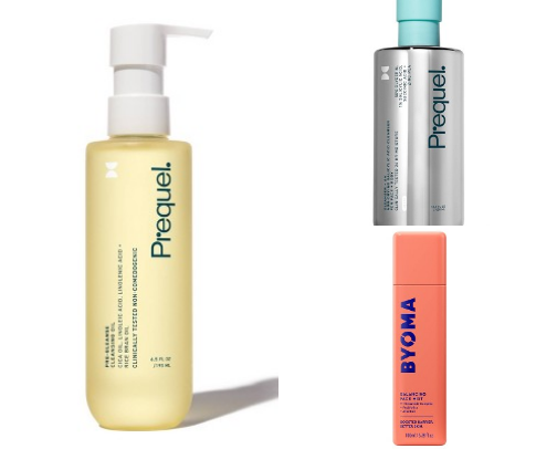 Skincare routine for combo skin cover photo collage