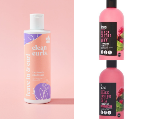 Curly girl hair products ➰👩🏼‍🦱🚿 cover photo collage