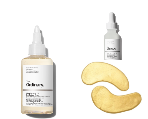 My skincare products for dry and flaky skin! cover photo collage