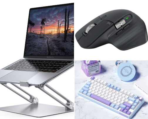 Work From Home Desk Setup cover photo collage