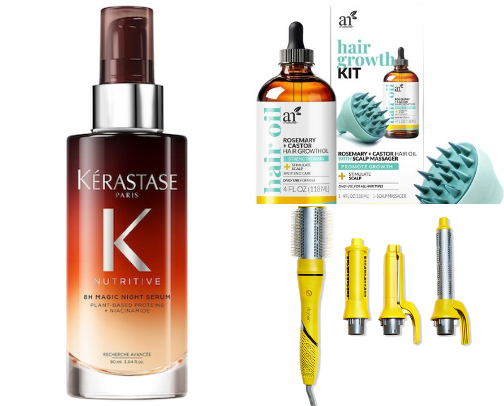 The Glow Up Hair Edit cover photo collage